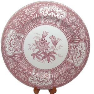 Spode Archive Collection Georgian Series Pink "Floral" 12 1/2" Charger Plate EC